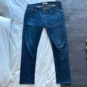 Naked & Famous Japanese Denim Jeans. Size 34, 30 Inseam